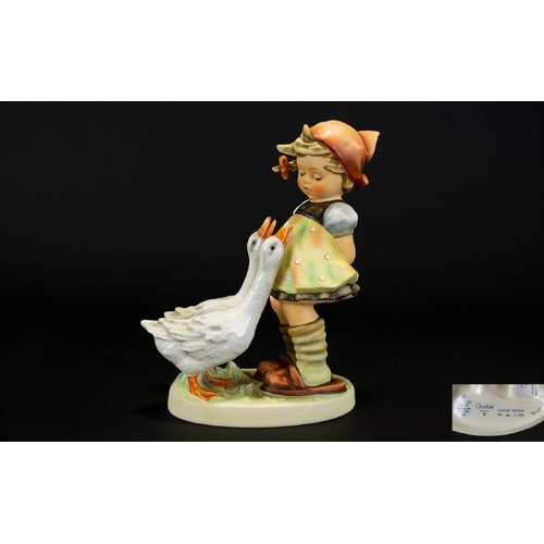 468 - M. J. Hummel Ltd and Numbered Edition Large Figurine ' Goose Girl ' ( Hum 47/11 ) This Is No 124 of ... 