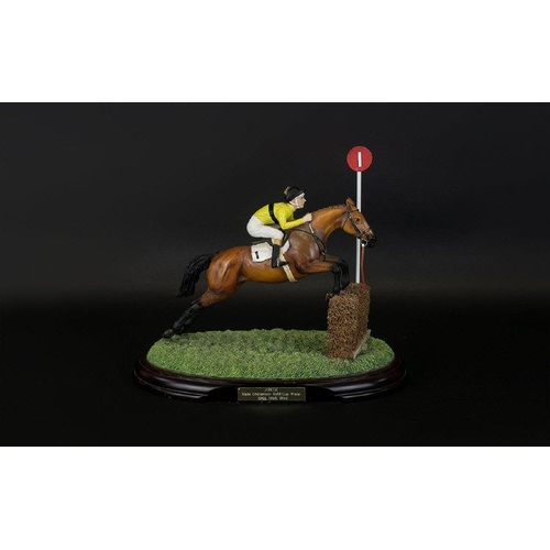 501 - Country Artists Ltd Edition Racehorse Figure ' Arkle ' - Pat Taffe Triple Cheltenham Gold Cup Winner... 