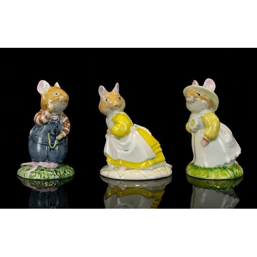 638 - Royal Doulton Animal Figures ( 3 ) In Total. Comprises 1/ Primrose Woodmouse 1982 Stamped - Approx 3... 