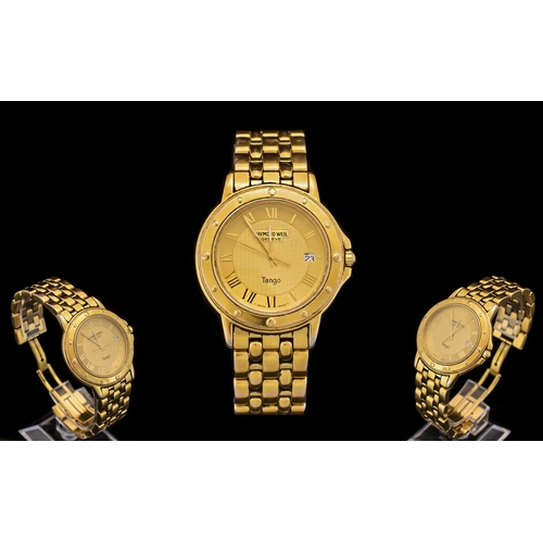 Raymond weil tango hot sale gold plated