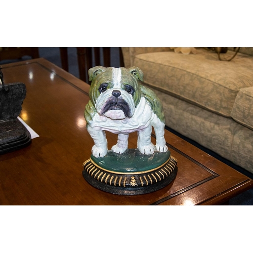 British bulldog shop door stop