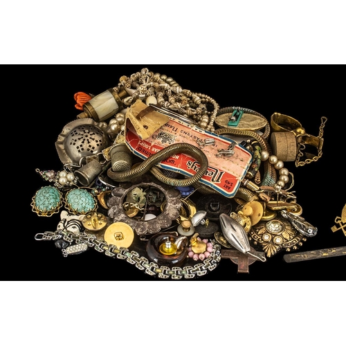 367 - A Good Collection Of Mixed Jewellery - Comprising, A Brooch In The Form Of A Sword, Cocktail Watch, ... 