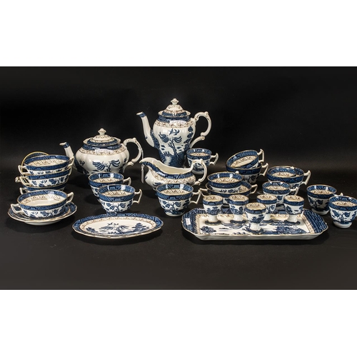 686 - Collection of Booths 'Real Old Willow' Pattern Porcelain, to include: Tea Pot, Coffee Pot, Tray, Gra... 