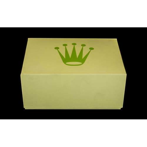 Original Rolex Box. Rolex box in green with outer packaging. Box