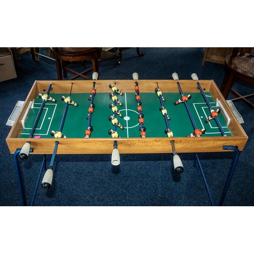 1099 - French Vintage Football Game, fitted with a metal fold-down frame.  Size 38'' long x 18'' wide.