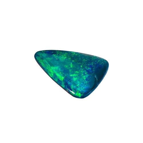 285 - A Large Sheild Shaped Black Opal ( Loose ) Found at Lighting Ridge - Australia. Est Weight 6.00 cts.... 