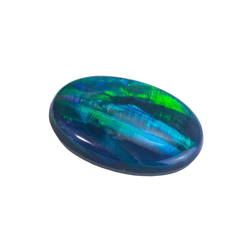 190 - A Large Oval Shaped Opal ( Loose ) Found at Lighting Ridge - Australia. Est Weight 6.00 cts. Top Gra... 