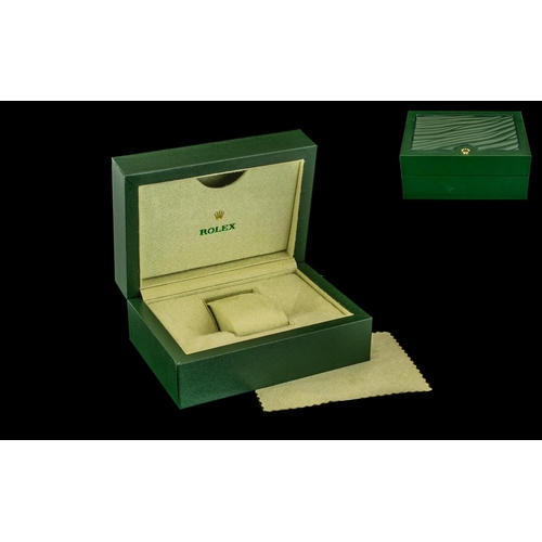 236 - Rolex Box.  Rolex box in green, with outer packaging.  Box and outer box in very good condition thro... 