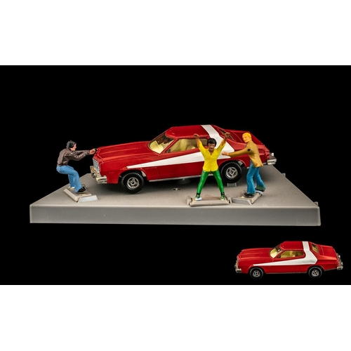 Starsky and Hutch Painted Figures with Corgi Diecast Model Car