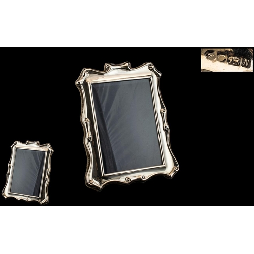 279A - Silver Photo Frame of lovely quality and design, fully hallmarked for silver, 7.5 inches x 6