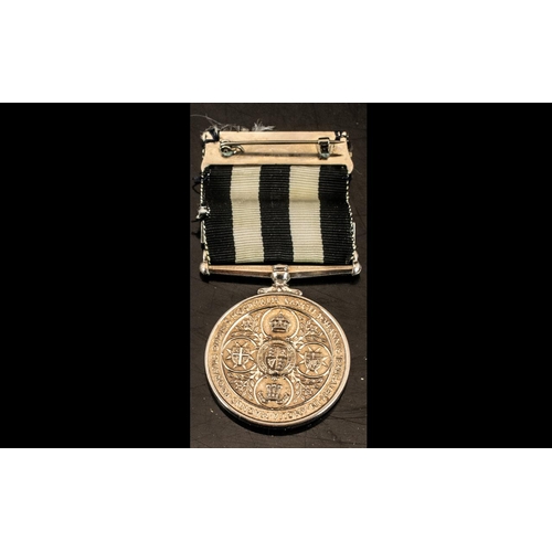 1355C - St John's Ambulance (Order of St John's) Silver Medal, with ribbon and clasp.