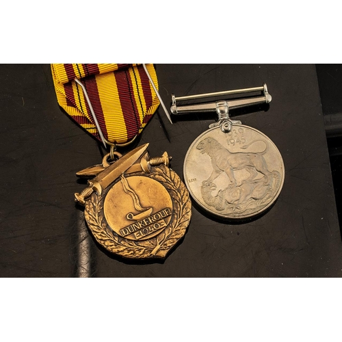 1358 - Military Interest, Collection Of WWII Medals Comprising The War Medal 1939 - 1945, The Dunkirk 1940 ... 