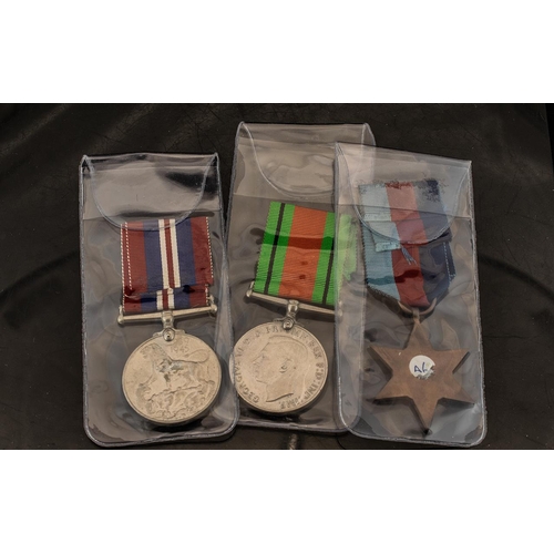 1359 - Military Interest, Collection Of 3 WWII Medals Comprising The 1939-1945 Star, The Defence Medal And ... 