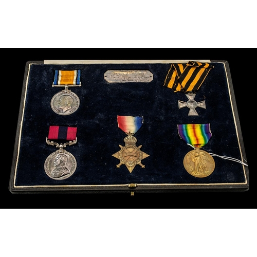 1365 - WW1 Distinguished Conduct Medal Group Of Five. DCM, 1914-15 Star, Victory And War Medal + Russian Im... 