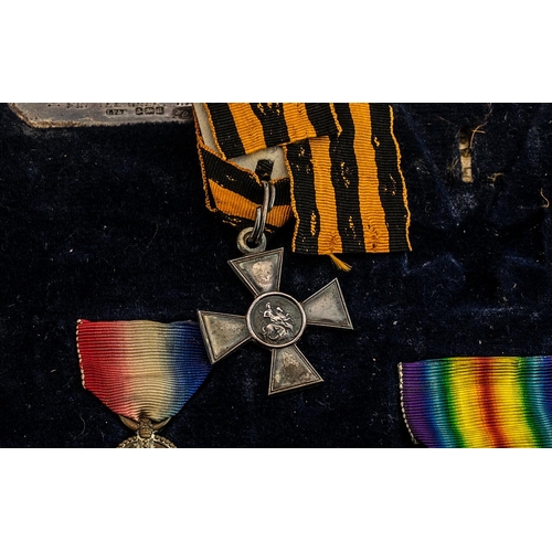 1365 - WW1 Distinguished Conduct Medal Group Of Five. DCM, 1914-15 Star, Victory And War Medal + Russian Im... 