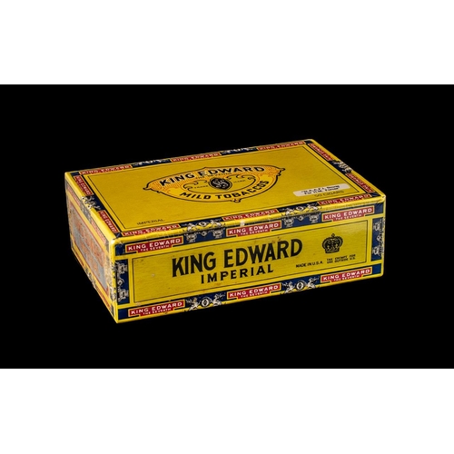 155 - King Edward VII Imperial Box of 50 Quality Cigars In a Sealed Box, Still In Wrappers / Unopened. Lab... 