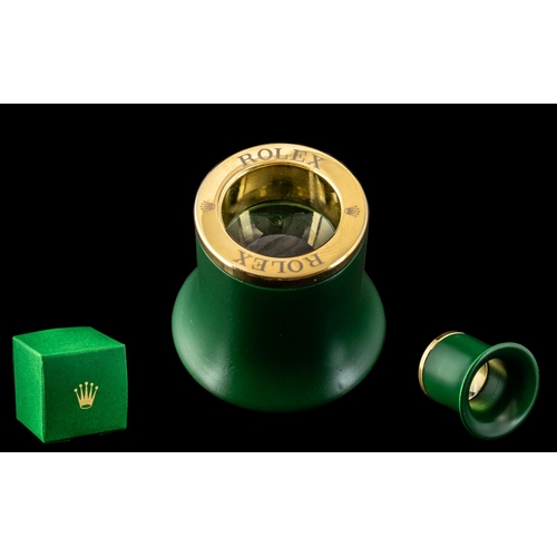 3A - Rolex Jeweller's Loupe, watch - accessories, signed Rolex.  Mint condition, with Rolex box.