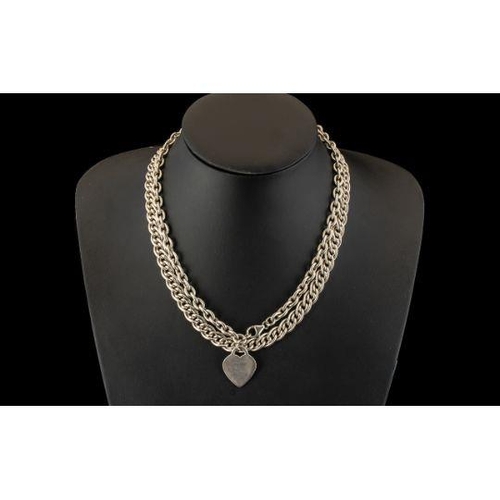 157 - A Pair of Superior Quality Sterling Silver Necklaces - Great Designs / Patterns. In Nr Mint Conditio... 