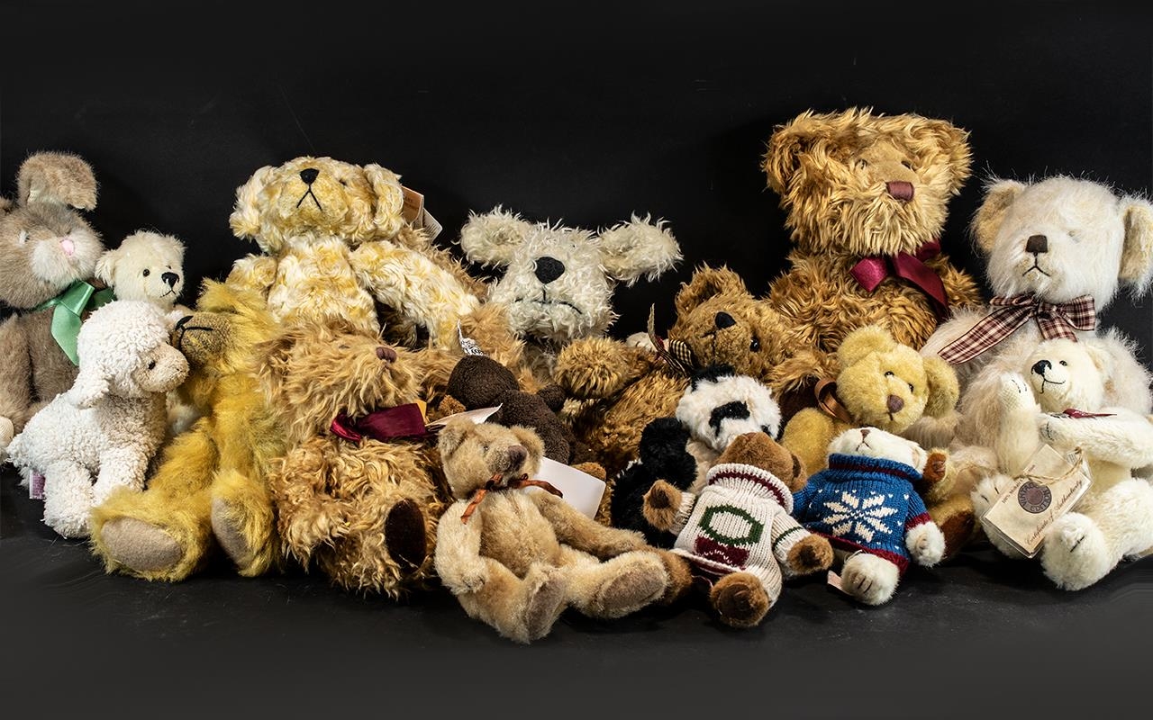 Large Collection of Russ Teddy Bears . Comprises 1 Russ