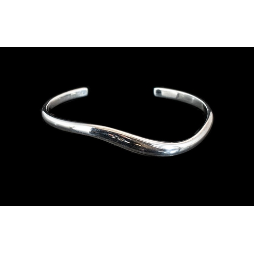 201A - Bayanihan Solid Silver Designer Bangle, a very stylish silver bangle, fully hallmarked