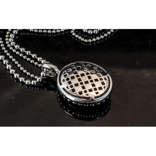 273 - Tisento - Contemporary Sterling Silver Designed Jewellery - Features A Large Smoky Agate Stone Set O... 