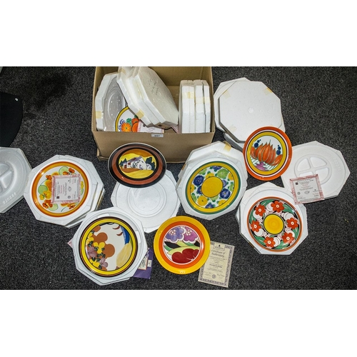 587 - Clarice Cliff Interest - Collection of Wedgwood Collector's Plates, including 'Lugano', 'Sungay', 'C... 