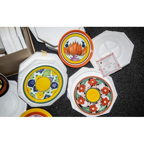 587 - Clarice Cliff Interest - Collection of Wedgwood Collector's Plates, including 'Lugano', 'Sungay', 'C... 