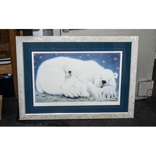 929 - Mackenzie Thorpe 'Sleeping Bear Dunes' with COA, image size 17'' x 28'', framed and glazed, numbered... 