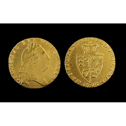 227 - George III Full Gold Guinea ( Spade ) Date 1795. Good Grade - Please Confirm with Photo.