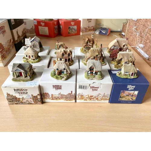 707 - Collection of Lilliput Lane Cottages Comprising - to include Birdlip bottom, The rising sun, Borrowd... 