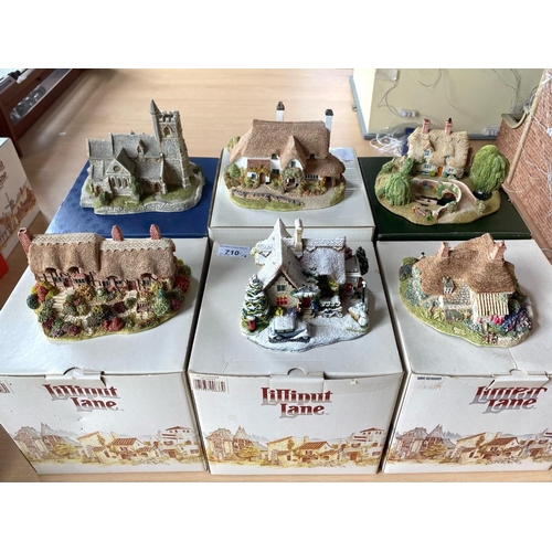 710 - Collection of Lilliput Lane Cottages Comprising - to include Gertrude's garden, Fitter to Santa, Ann... 