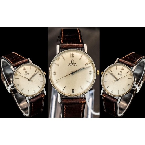 223 - Omega Automatic Gent's Mechanical Wind Steel Cased Wrist Watch with original leather watch strap.  W... 