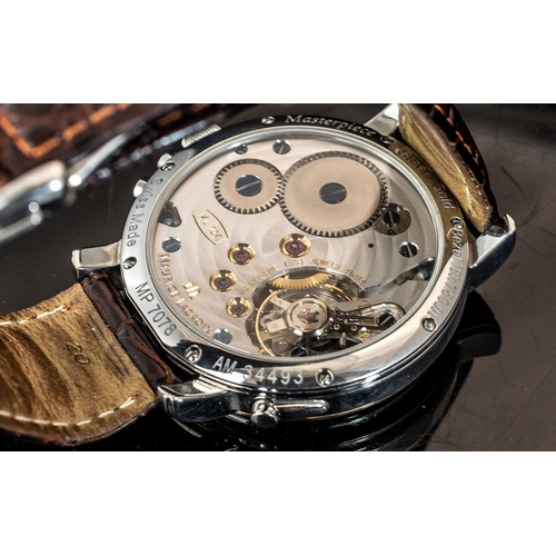 32A - Maurice Lacroix Gents Steel and 18ct Gold, Moonphase Muli-Dial, 35 Jewels, Chronograph Wrist Watch -... 