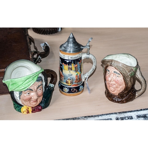 649 - Two Toby Jugs, Royal Doulton 'Sairey Gamp' and 'Friar Tuck' No. 862066, both approx. 6'' tall, toget... 