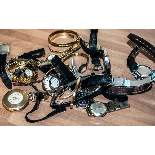 472 - Large Collection of Ladies and Gentlemen's  Watches & Watch Parts, including Geneva, Supra, Rotary, ... 