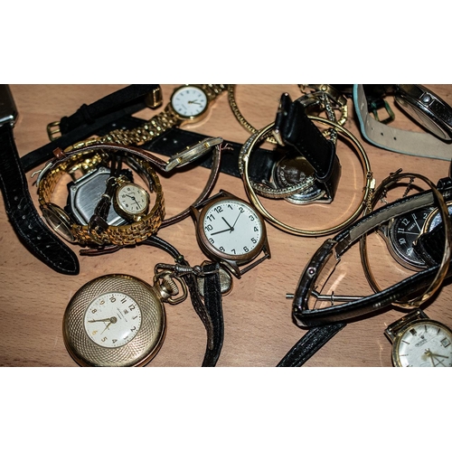 472 - Large Collection of Ladies and Gentlemen's  Watches & Watch Parts, including Geneva, Supra, Rotary, ... 