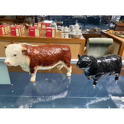 594 - Large Coopercraft Cow, Approx 6 Inches High & 10 Inches In length, Together with a Coopercraft Black... 