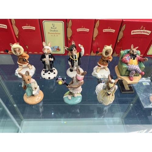 618 - Collection Of 8 Royal Doulton Bunnykins - To Include 'Once Upon A Time,' 'Deuce,' 'Eskimo x2' 'Eucat... 