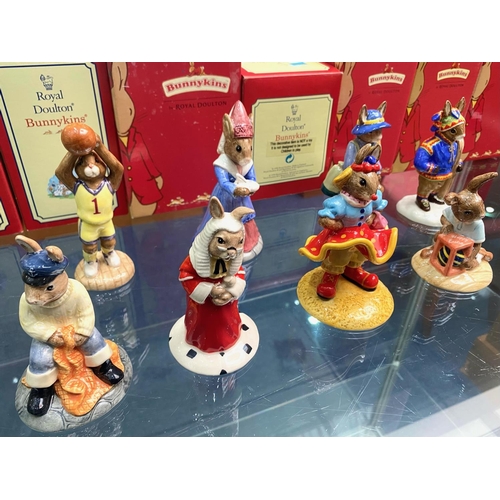 620 - Collection Of 8 Royal Doulton Bunnykins - To Include 'Clarissa,' 'Judge,' 'Easter Treat,' 'Girl Guid... 