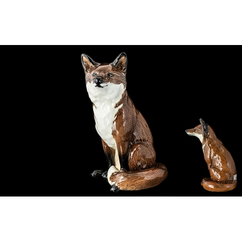 651 - Beswick Seated Fox, model No. 231.  Height 12''.