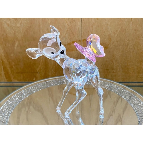 735 - Swarovski Interest. Bambi Figure with Box and Outer Box. Approx Height 6 Inches. Figure In Excellent... 