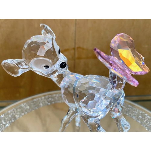 735 - Swarovski Interest. Bambi Figure with Box and Outer Box. Approx Height 6 Inches. Figure In Excellent... 