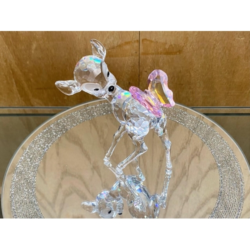 735 - Swarovski Interest. Bambi Figure with Box and Outer Box. Approx Height 6 Inches. Figure In Excellent... 