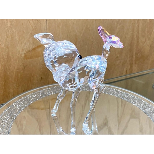 735 - Swarovski Interest. Bambi Figure with Box and Outer Box. Approx Height 6 Inches. Figure In Excellent... 