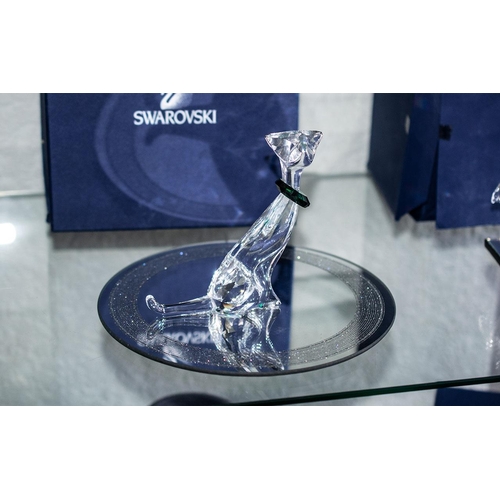 736 - Swarovski Interest. ' Cat ' Figure, Item: 289 478/7685 NR 000 002, Designer: Adi Stocker. Figure In ... 