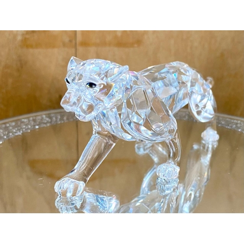 739 - Swarovski Interest. Wild Cat Figure ' Panther ' With Box. Excellent Condition, Box a Little Tired Lo... 