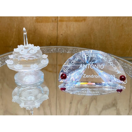 746 - Swarovski Interest. Comprises 1/ Birthday Cake, With Box and Certificate, Excellent Condition, Box a... 