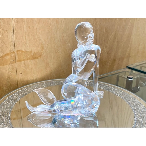 749 - Swarovski Interest. ' Mermaid ' Figure With Certificate, Outer Box and Inner Box. Excellent Conditio... 