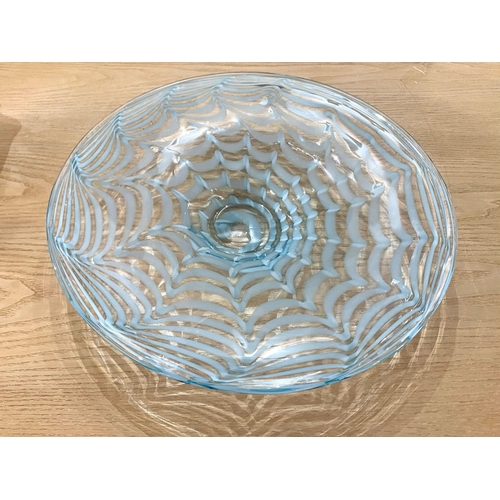 770 - A Large & Impressive Waterford Crystal Glass Bowl, rare spider web pattern, marked to base 'Evolutio... 