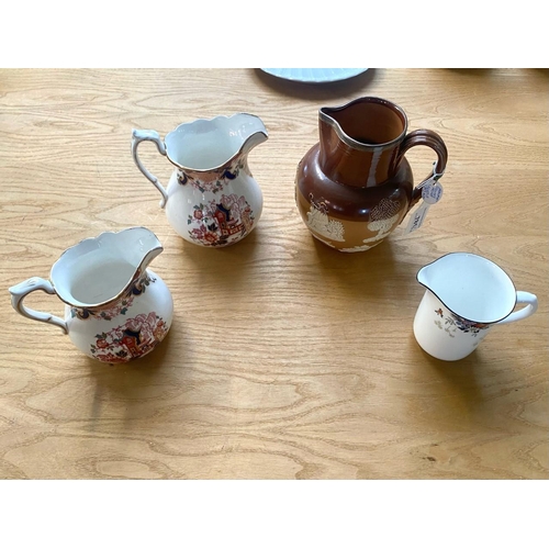 781 - A Small Collection of Pottery to include Doulton Lambeth jug, Shelley Milk jug and two Royal Staffor... 